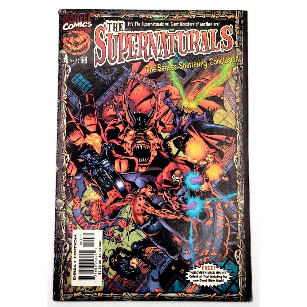 THE SUPERNATURALS #4 (1998) /VF/NM/ INCLUDES MASK MARVEL COMICS